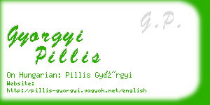 gyorgyi pillis business card